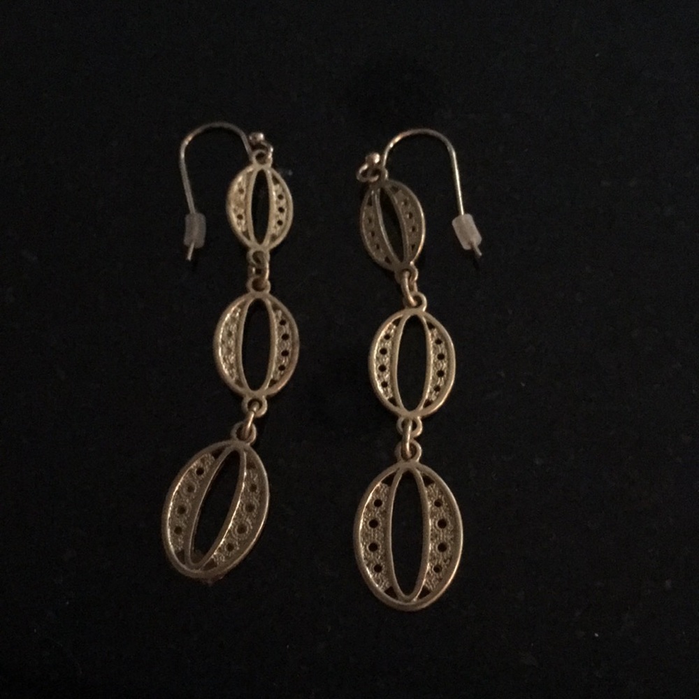 Gold Stella and Dot earrings